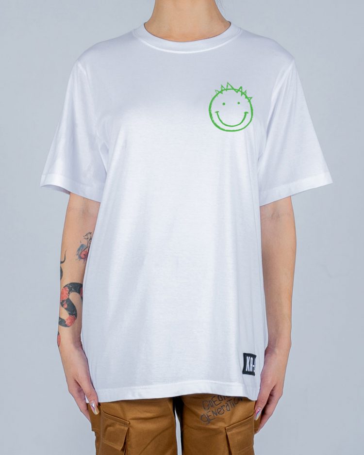 Smiley face tee – front